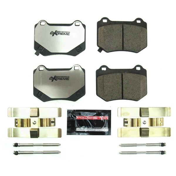Powerstop Rear Z26 Extreme Street Brake Pads with Hardware for 2018-2019 Subaru WRX STi Z26-2118 - main